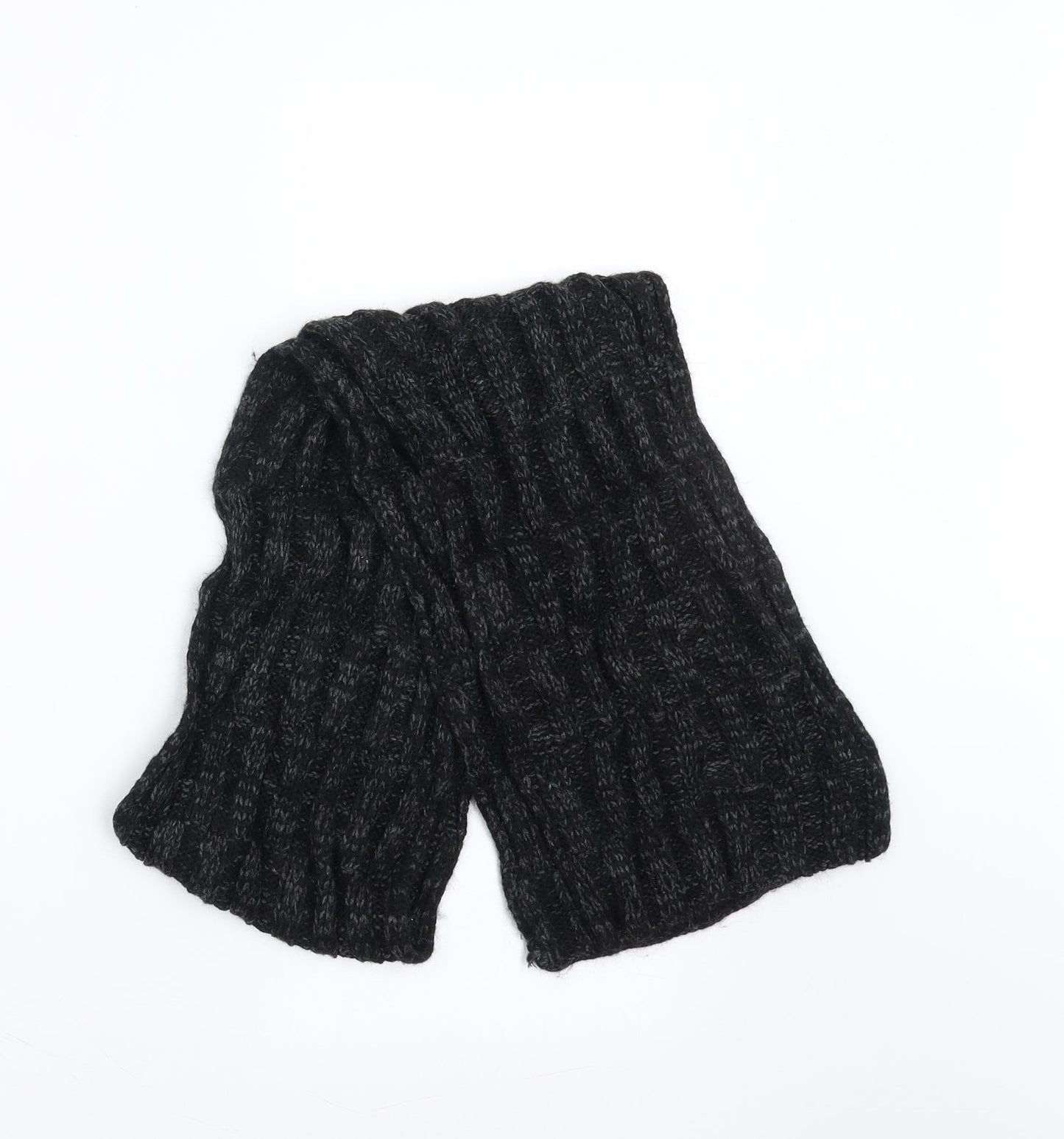 Preworn Mens Black  Knit Scarf  One Size