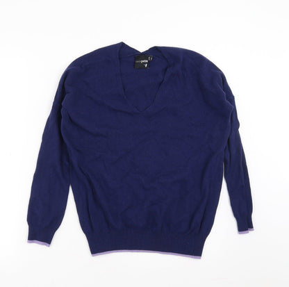Additional front view of ASOS women’s blue jumper, size UK 8