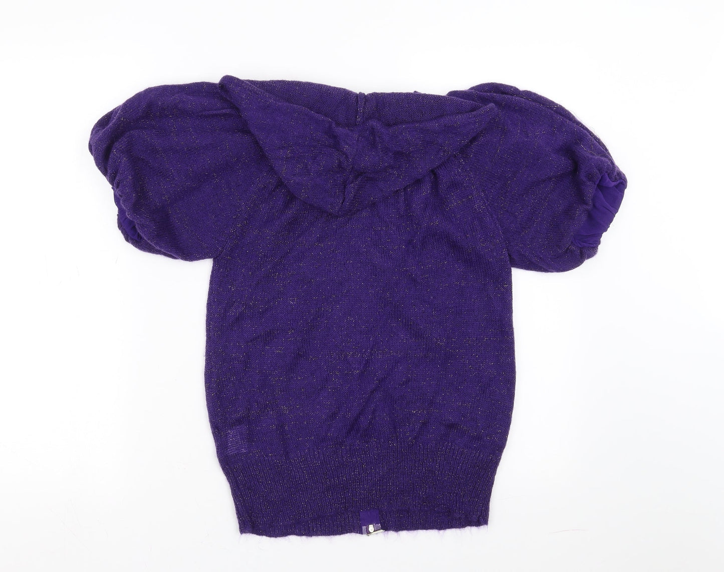 Internationale  Womens Purple   Full Zip Jumper Size 12  - hooded