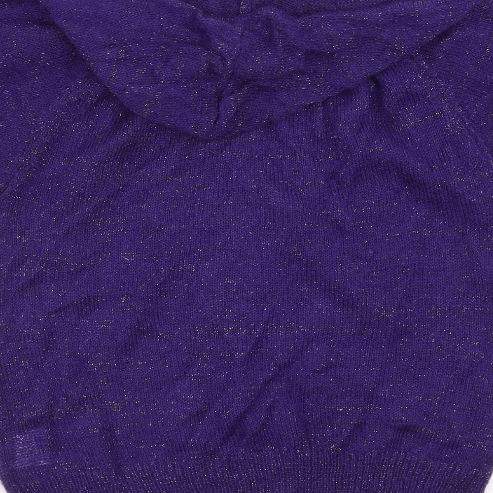 Internationale  Womens Purple   Full Zip Jumper Size 12  - hooded