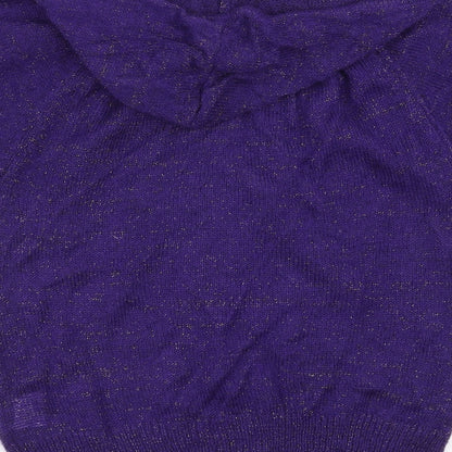 Internationale  Womens Purple   Full Zip Jumper Size 12  - hooded