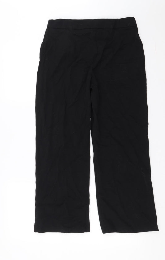 Womens UK Size 12 ISLE Regular Fit  Black Trousers