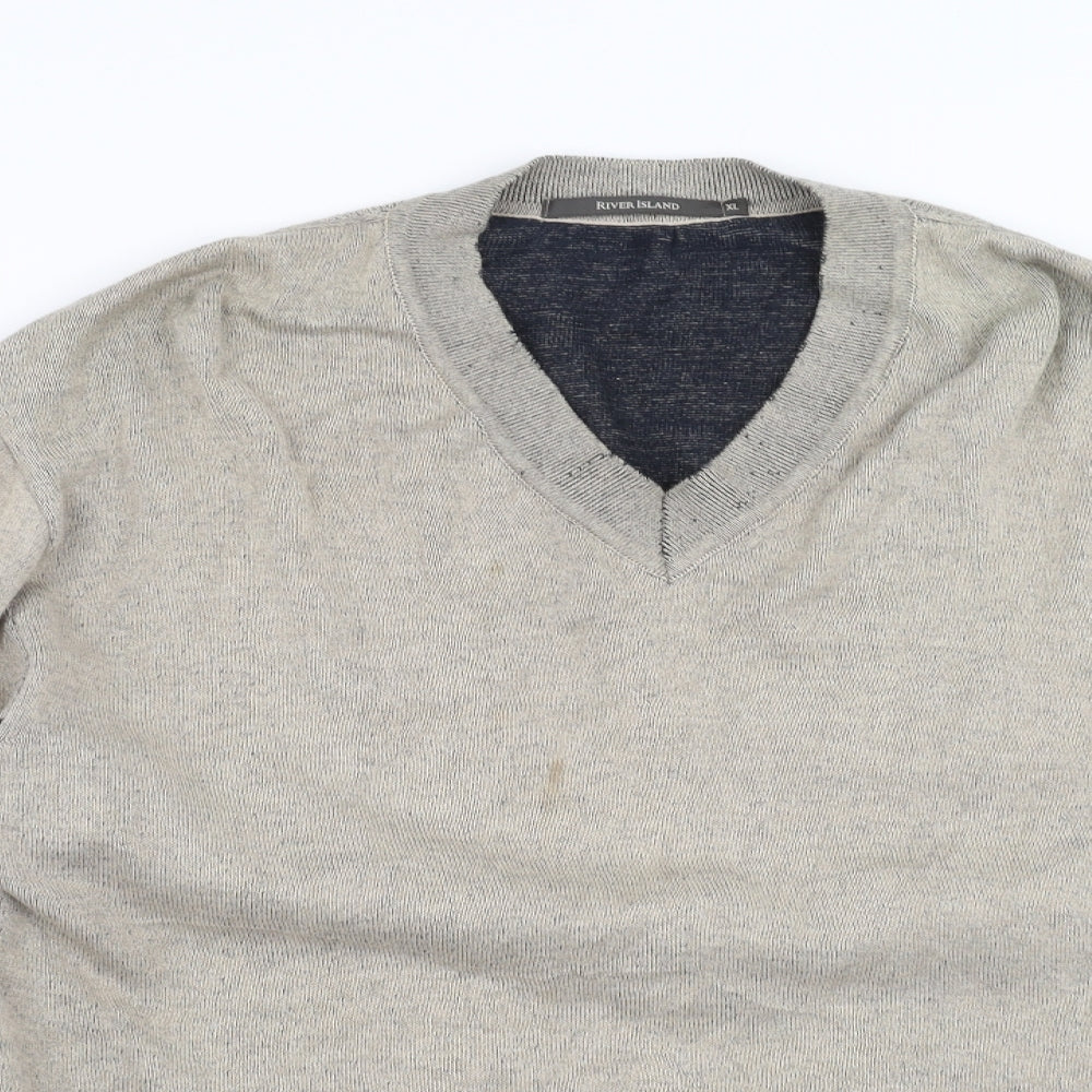 River Island Mens Beige   Pullover Jumper Size XL