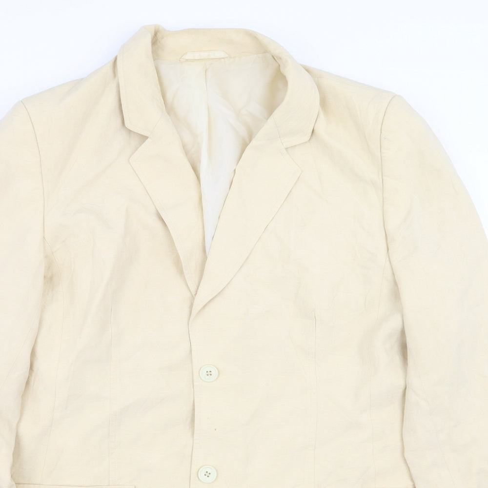 BHS Womens Yellow   Jacket Suit Jacket Size 16