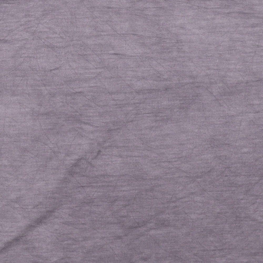 Dantelle Womens Purple   Pullover Sweatshirt Size L  - Sheer Sleeves