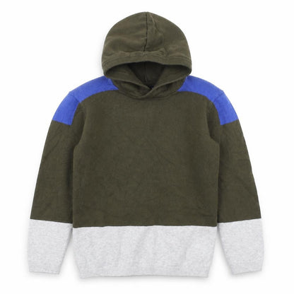 Next Boys Green  Knit Pullover Hoodie Size 7 Years