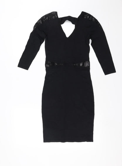 Amichi Womens Black   Bodycon  Size S