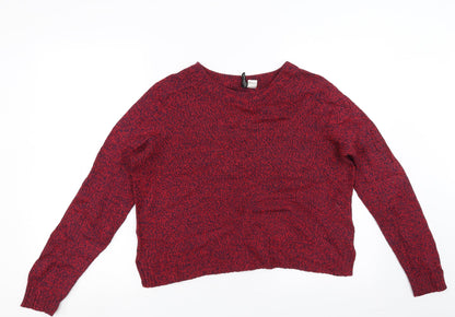 Divided by H&M Womens Red   Pullover Jumper Size M