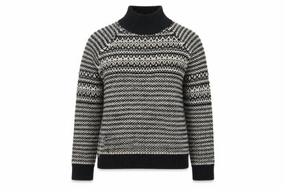 Marks & Spencer Womens Black Geometric  Pullover Jumper Size 12