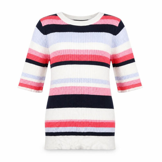 Marks & Spencer Womens Multicoloured Striped  Pullover Jumper Size 10