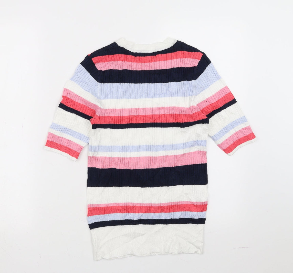 Marks & Spencer Womens Multicoloured Striped  Pullover Jumper Size 10