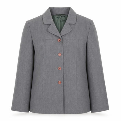 Gianfranco Corneli Womens Grey   Basic Blouse Size 14  - Jacket