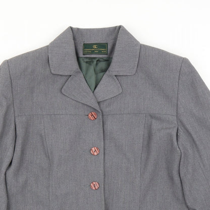 Gianfranco Corneli Womens Grey   Basic Blouse Size 14  - Jacket