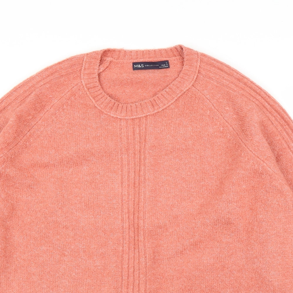 Marks & Spencer Womens Pink   Pullover Jumper Size L