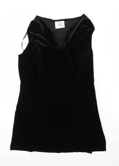 Peepers Womens Black   Slip Dress  Size 12