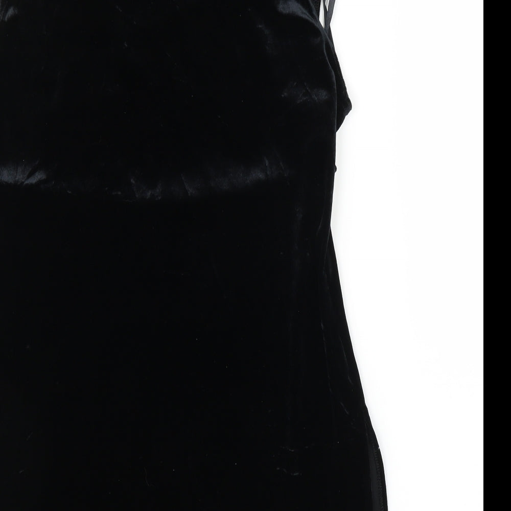 Peepers Womens Black   Slip Dress  Size 12