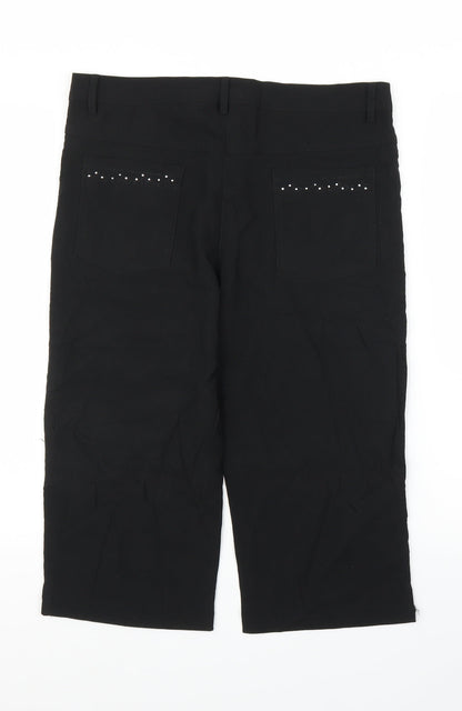 Hong Hong Womens Black   Capri Trousers Size L