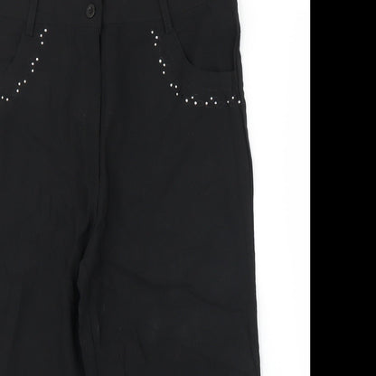 Hong Hong Womens Black   Capri Trousers Size L