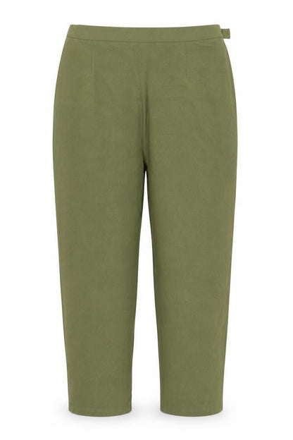 Womens UK Size 20 ELVI Regular Fit Bloomer Green Trousers