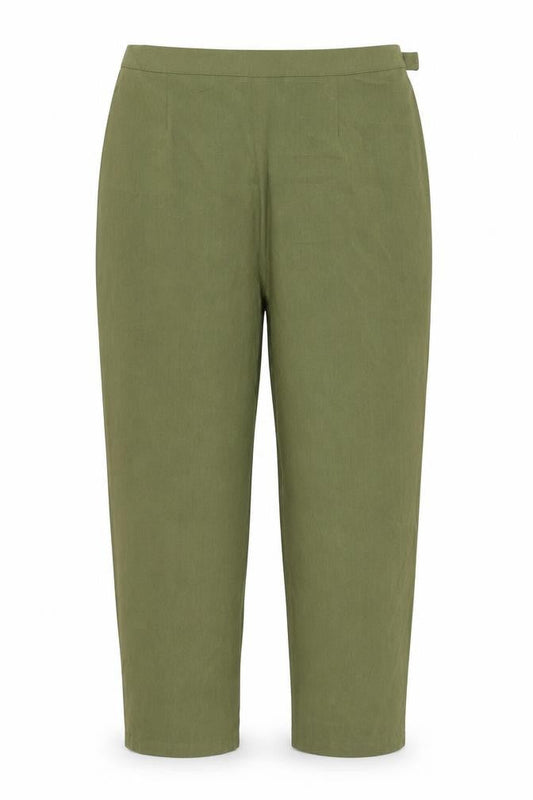 Womens UK Size 20 ELVI Regular Fit Bloomer Green Trousers