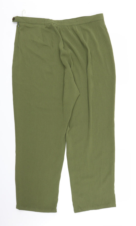 ELVI Womens Green   Bloomer Trousers Size 20 L26 in