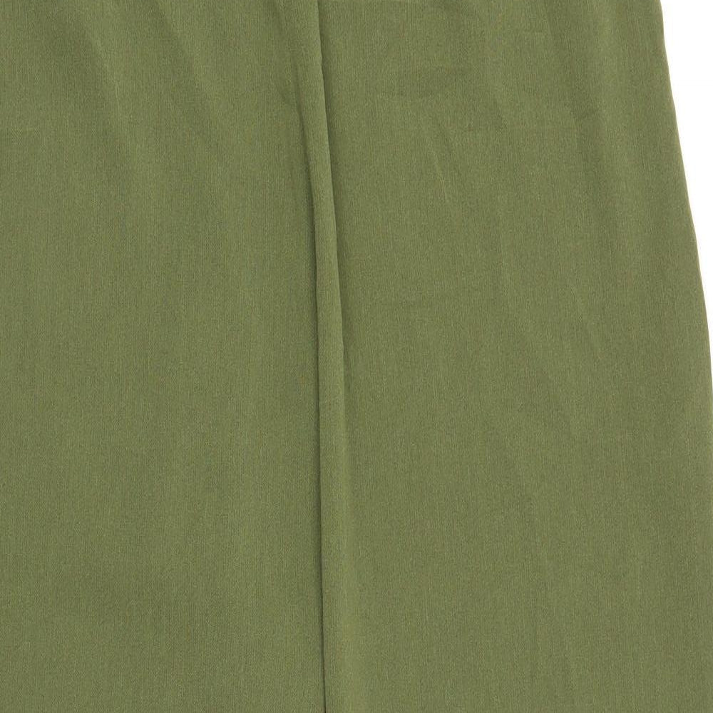 Womens UK Size 20 ELVI Regular Fit Bloomer Green Trousers