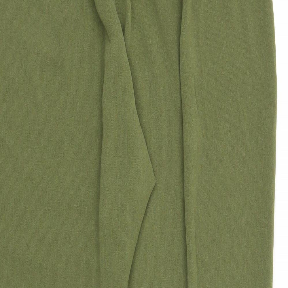 Womens UK Size 20 ELVI Regular Fit Bloomer Green Trousers