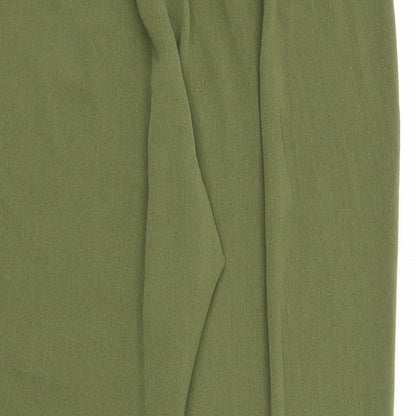 Womens UK Size 20 ELVI Regular Fit Bloomer Green Trousers