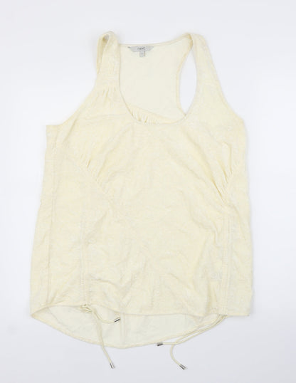 Womens UK Size 14 NEXT Ivory Basic Blouse