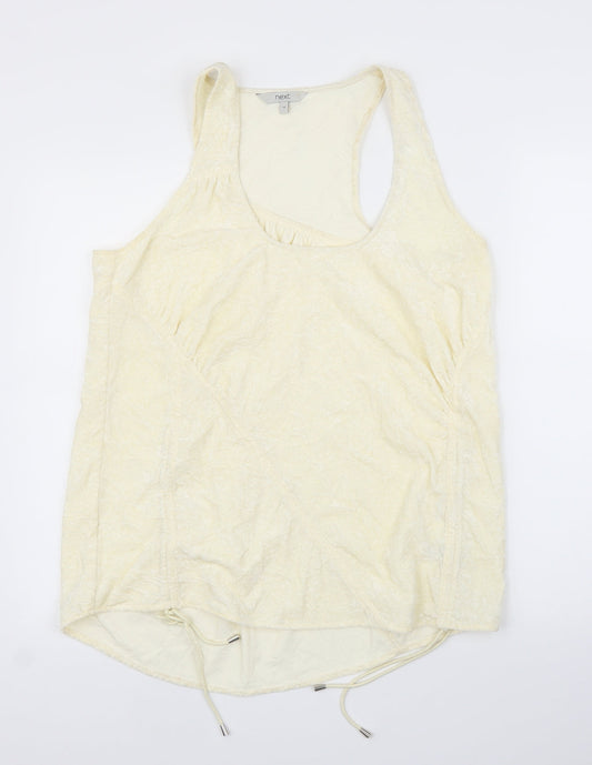 Womens UK Size 14 NEXT Ivory Basic Blouse