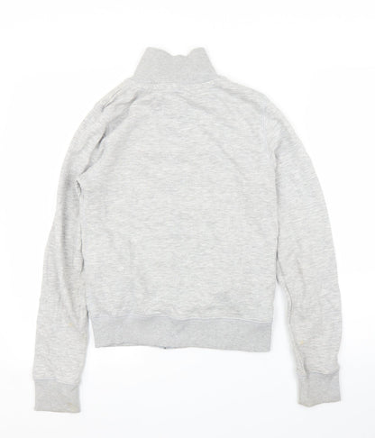 H&M Girls Grey   Full Zip Jumper Size 14 Years
