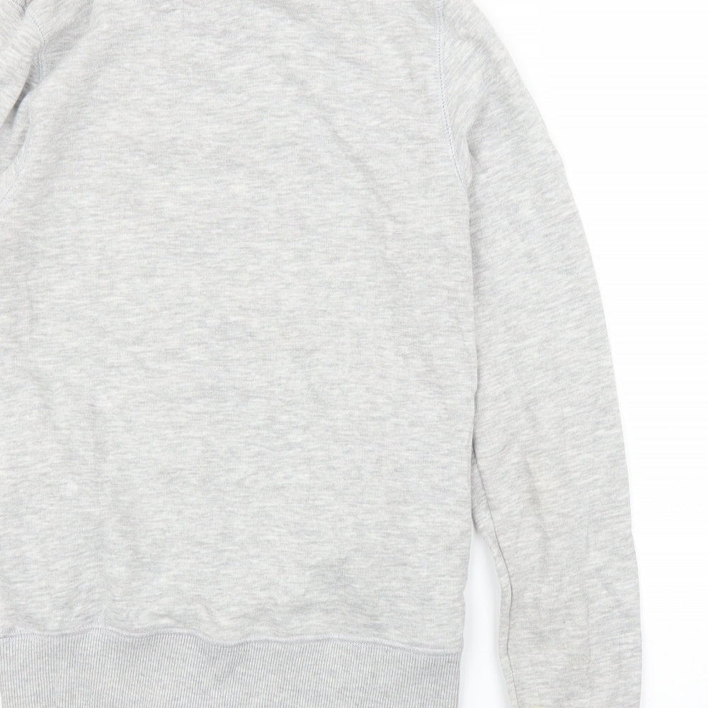 H&M Girls Grey   Full Zip Jumper Size 14 Years