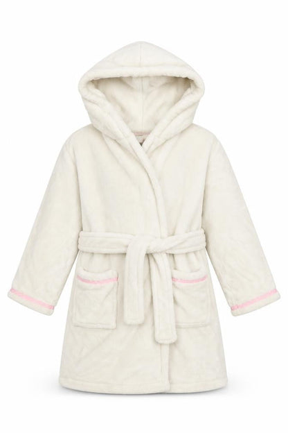 Debenhams Girls White Solid  Capri Robe Size 5 Years