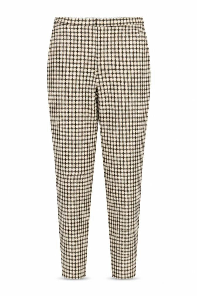 Womens UK Size M Mango Regular Fit Carrot Brown Trousers