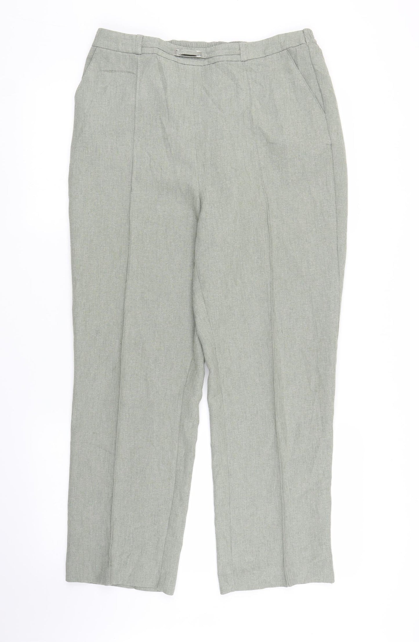 EWM Womens Green   Capri Trousers Size 14 L24 in