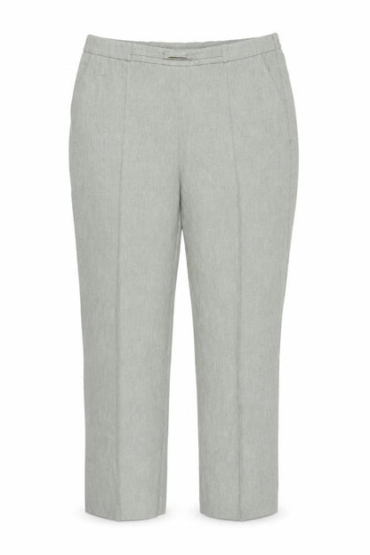 Womens UK Size 14 EWM Regular Fit Capri Green Trousers