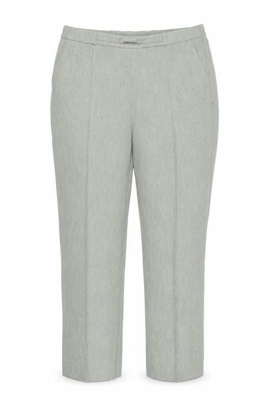 Womens UK Size 14 EWM Regular Fit Capri Green Trousers
