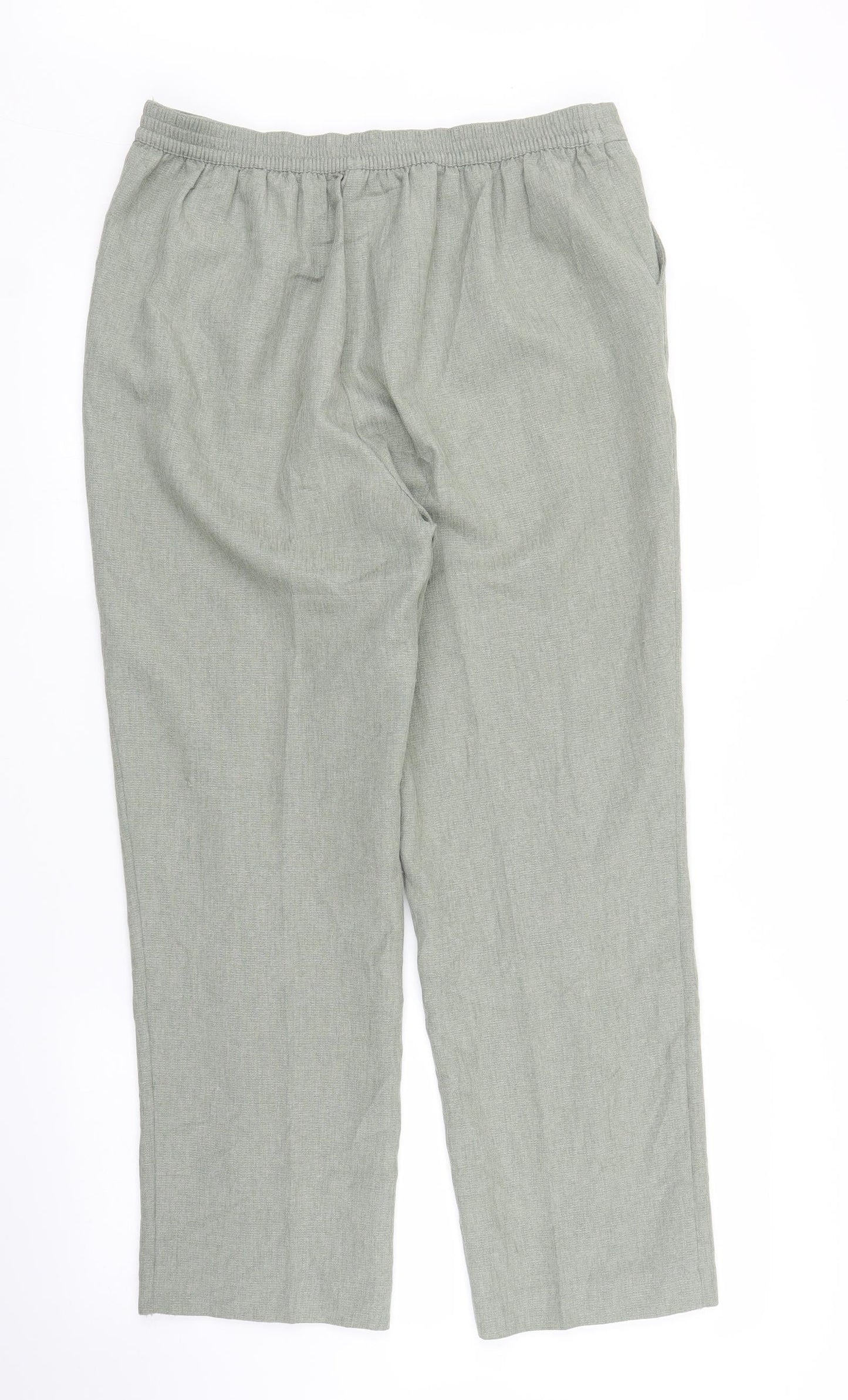 EWM Womens Green   Capri Trousers Size 14 L24 in