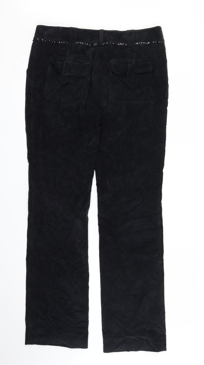 You Young Womens Blue  Corduroy Straight Jeans Size 10 L30 in