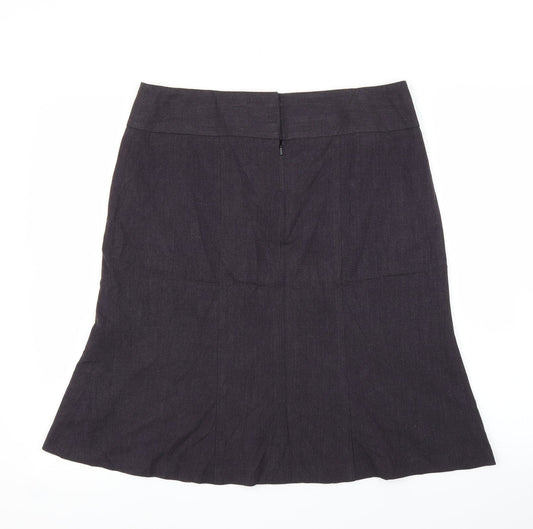 BHS Womens Purple   Trumpet Skirt Size 12