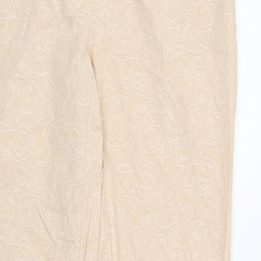 NEXT Womens Pink Floral  Carrot Trousers Size 10 L29 in