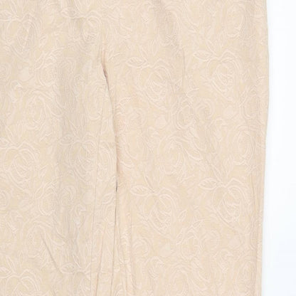 NEXT Womens Pink Floral  Carrot Trousers Size 10 L29 in