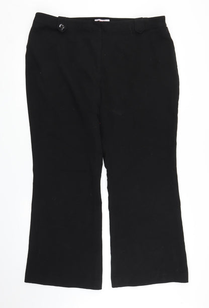 Simply Be Womens Black   Trousers  Size 20 L26 in