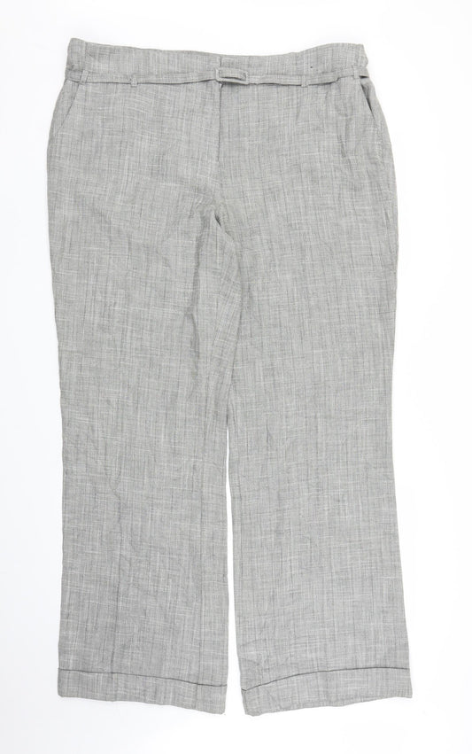 Womens UK Size 18 Evie Regular Fit  Grey Trousers
