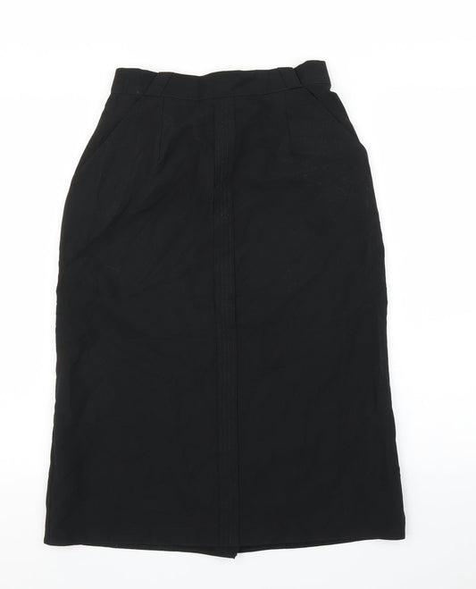 M&S Womens Black   Straight & Pencil Skirt Size 12