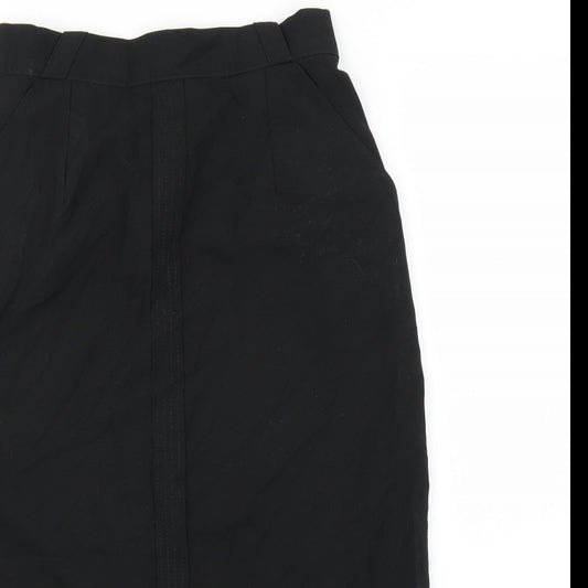 M&S Womens Black   Straight & Pencil Skirt Size 12