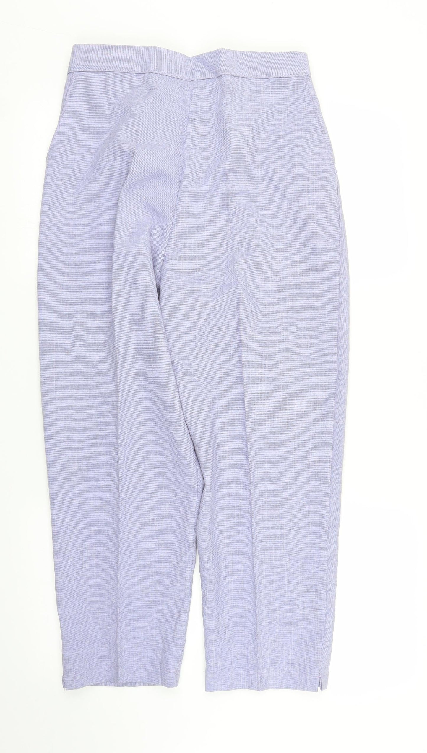 C&A Womens Purple   Capri Trousers Size 16 L25 in