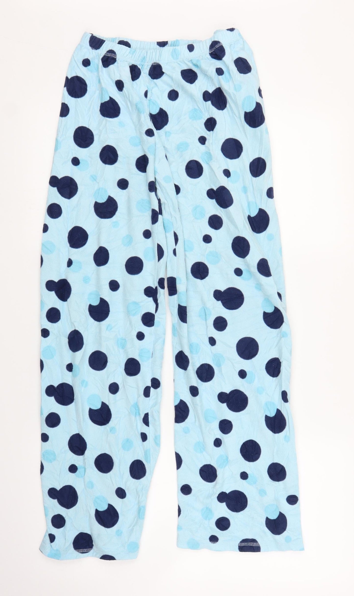 Secret Possesions Womens Blue Polka Dot  Chemise Pyjama Pants Size S