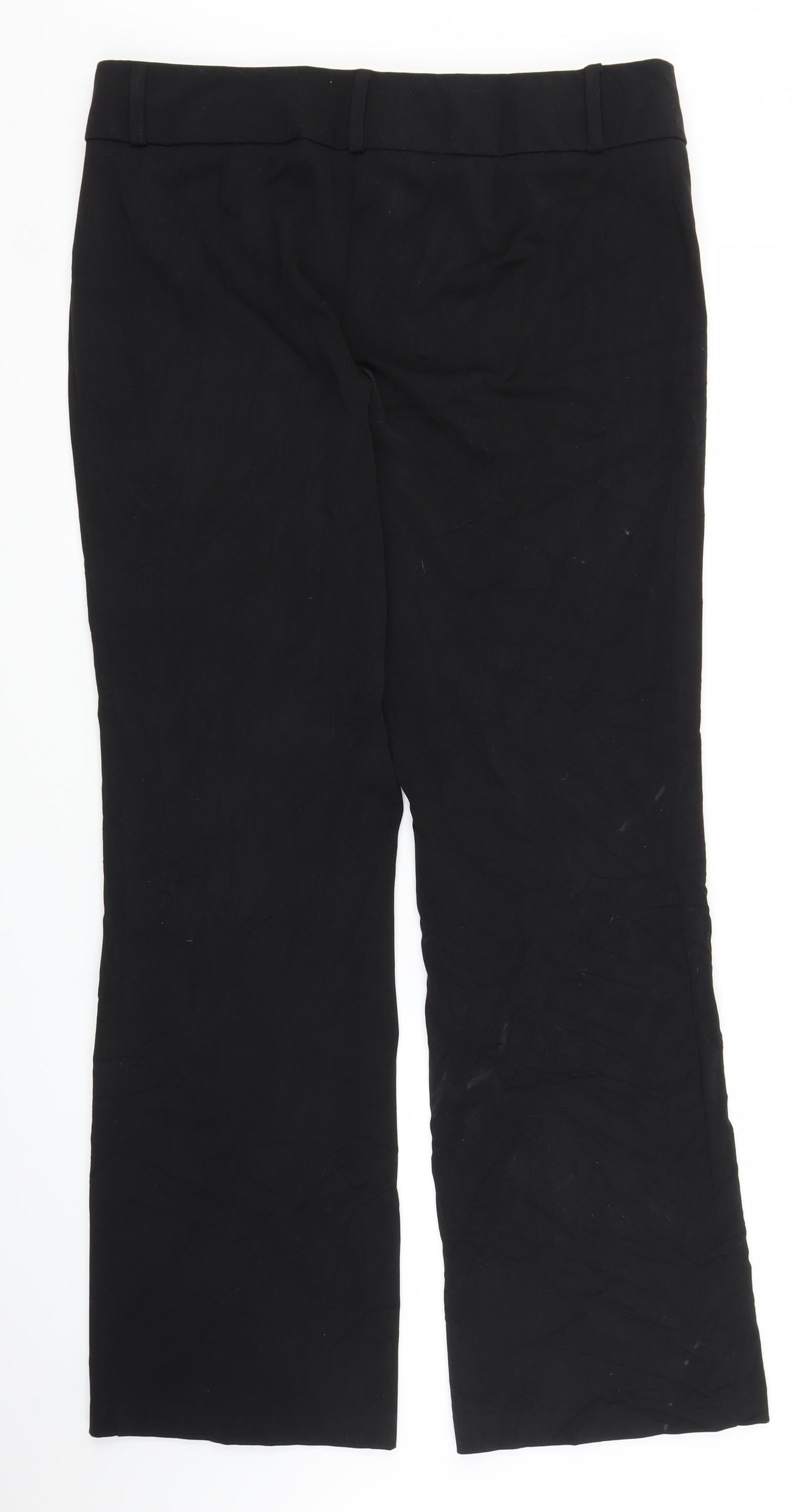 M&S Womens Black   Trousers  Size 14 L29 in