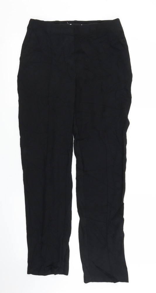 M&S Womens Black   Trousers  Size 10 L29 in